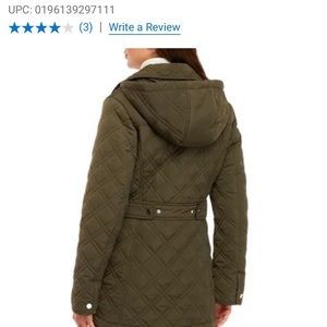 Jones New York Quilted jacket with hood